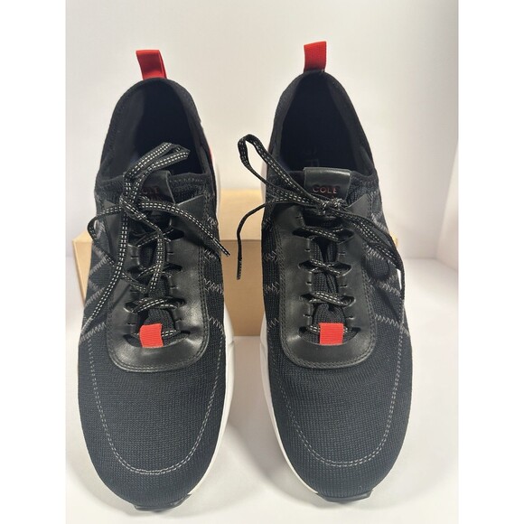 Cole Haan Grandsport Trainer Shoes Sneaker Men’s 11M Black Knit/Nimbus Cloud - Picture 4 of 9